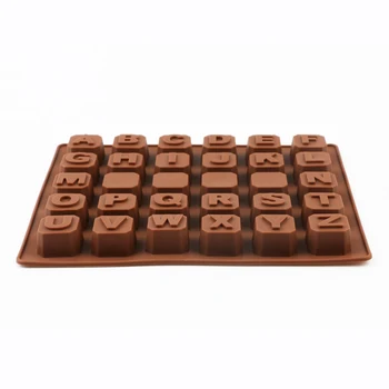 Silikoon Šokolaadi Hallitus inglise kiri kasti kuju Toidu silikooniga Non-stick šokolaadi kommi Learning Kook kaunistamiseks jää
