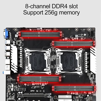 X99 Dual CPU, Emaplaat Socket LGA 2011 v3 Ema Pardal 10 SATA Port Chia x99 Placa Mae Toetada XEON V3/V4 Töötlejate