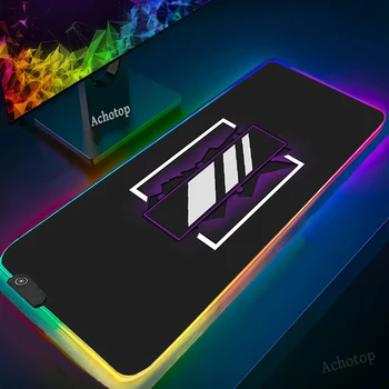 Mouse Pad Gamer Rainbow Six Piiramisrõngas RGB Hiire padjad Hiire Mäng Tarvikud Gaming Mouse Matt LED-Suur Laud Vaip Desktop XL