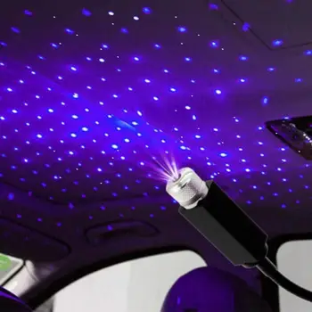 Tähistaeva valgus auto interjöör tähistaeva top atmosfääri USB galaxy auto tähine valgus valgus valgus-projektor taevas öösel taevas st