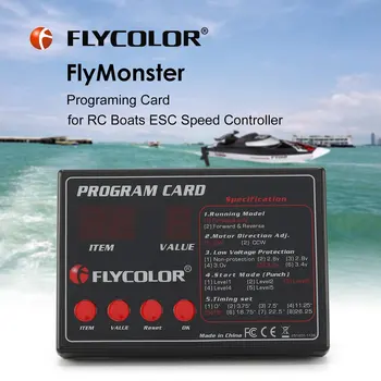 Algne FLYCOLOR Sõita Monster Programing Kaart, Kaugjuhtimispult RC Paadid Laeva Flycolor ESC-Elektrooniline Kiirus Töötleja