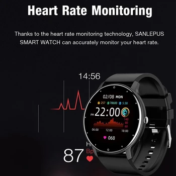2021New Smart Watch Meeste Täielikult Puutetundlik Ekraan Sport Fitness Vaadata Naiste Veekindel IP67 Bluetooth Android ja ios smartwatch Mehed