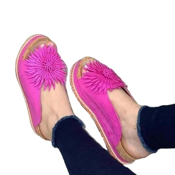 2021 Sandaalid Naistele, Mitmevärviline Pehme Kõndides Kingad Lill Suede Platvorm Suured Daamid Zapatos De Mujer Tüdruku Kingad