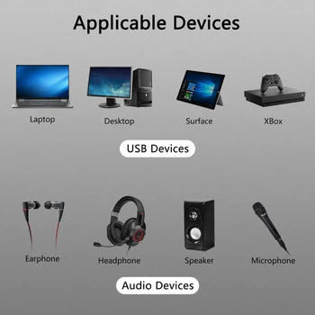 Mini Väline Usb ja 3,5 mm Mikrofon Kõrvaklappide Pesa Stereo-Peakomplekti 3d helikaart, Audio Adapter, Uus Kõlar Liidesega Sülearvuti