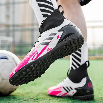 Jalgpallijalatsid AG sälgud spike meessoost täiskasvanud naissoost õpilane noorte anti-skid koolitus muru kulumiskindel jalgpalli jalanõud