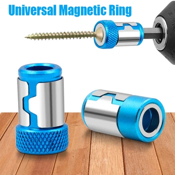 6.35 mm Universaalne Magnet Rõngas Sulamist Magnet Rõngas Kruvikeeraja otsikud, Anti-korrosiooni Tugev Magnetizer Drill Bit Magnet Rõngas