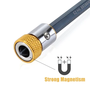 6.35 mm Universaalne Magnet Rõngas Sulamist Magnet Rõngas Kruvikeeraja otsikud, Anti-korrosiooni Tugev Magnetizer Drill Bit Magnet Rõngas