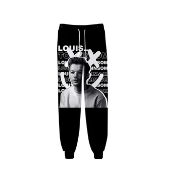 Louis Tomlinson Üks Suund 3D-Prinditud mehed naised Jogger Püksid Õpilane Hip-Hop poiss/girls Sweatpants Harajuku Vabaaja Püksid