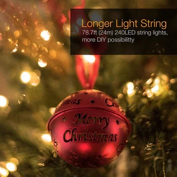500 LED Solar Light String Solar-Powered Garden Haldjas Valgus, IP65 välisvalgustuse Festoon led light Christmas Decoration