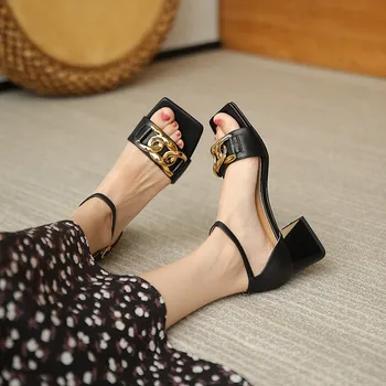 FEDONAS Hot Müük Naiste Sandaalid Ehtne Nahk Metallist Kaunistusega Kingad Naine Suvel Uusim Pandla Poole Danciing Kõnniteed Naiste Kingad