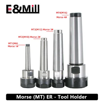 MT1 MT2 MT3 MT4 Taga Tõmba Morse Lõng tööriista omanik ER20 ER25 ER32 MTB ER tööriista omanik M6 M10 M12 M16 collet jaoks cnc trei-Frees