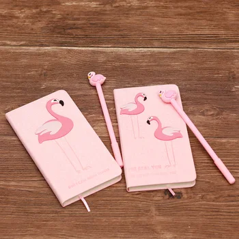 Roosa Tüdruk Sülearvuti Zakka Armastavad Flamingo Sülearvutid Gift Box Set Koolitarbed Planeerijad Escolar Kirjatarvete Eskiis