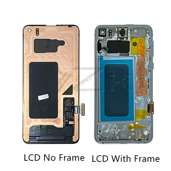 Amoled Samsung Galaxy S10E LCD Digitizer Assamblee G970u G970w Ekraan Puutetundlik Asendamine G970f Koos Raami