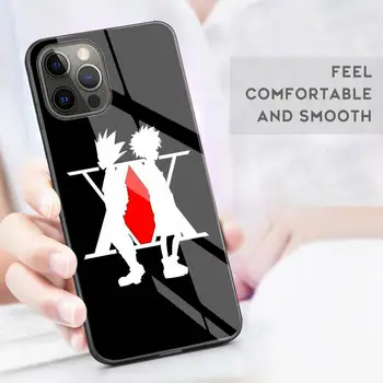 Anime Hunter x Jahimehed Karastatud Klaasist Telefon Case for iPhone 11 12 Pro-XR-X 7 8 XS Max 6 6S Plus SE 2020 Katta Shell Coque Capa