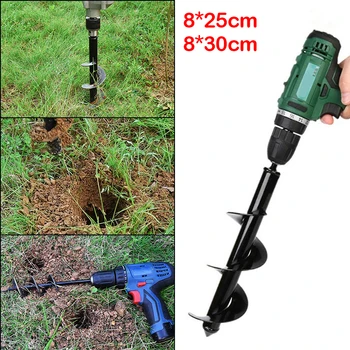 13 Suurused Aia Puuri Drill Bit Tööriist Lillede Istutamine Augu Kaevaja Drill Bit Õue Aiandus Spiraal Augu Kaevaja Maa Puurida Maa