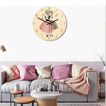 Cartoon loominguline kella kaasaegne minimalistlik elutuba loominguline kell art kell printsess C Jagu