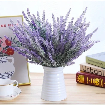 1 Kimp Kunstlik Lavendel Lill Viinapuu Vanik Taimede Võltsitud Lilled Taimede Oksad Rippuvad Lille Kodu Aias Pulm Teenetemärgi