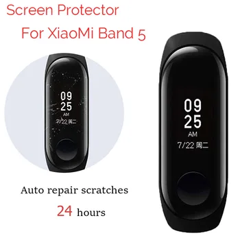 Screen Protector for Mi Band 5 high-definition hüdrauliline kaitsva kile xaiomi band 5 anti-scratch automaatne remont
