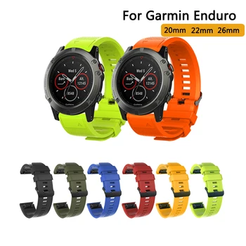 Watchband Eest Garmin Enduro Silikoon Bänd Garmin Fenix 6 6S 6X Pro 5 5X 5S 5S Pluss 3HR 935 Vaadata Easyfit Randmepaela