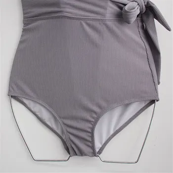 Vöö Ühes Tükis Ujumistrikoo Naistele Tahke Supelrõivad Lõigatud Monokini Push Up Ujuda Masti Avatud Tagasi Trikini Pad Trikoo Backless