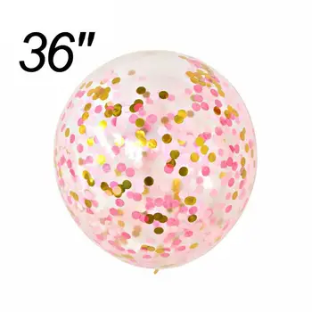 Taoup 36inch Läbipaistev Õhupallid Konfetit Ring Kolbides Tarvikud Pulmad Baloons Decor Sünnipäevaks Õhupallid Pool Soosib