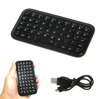 Traadita Bluetooth-ühilduva Mini Klaviatuuri Tablett Sülearvuti Klaviatuuri Kaabel Ergonoomiline Võtmed ARVUTIGA 49 USB Q4W4