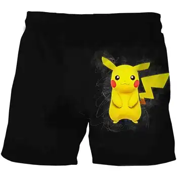 2021 uus Pokemon lapsed Lapsed Mood Püksid 3D Trükitud Animeeritud Pokemon Poisid & Tüdrukud Suvel Vabaaja Tüdrukud armsad lühikesed püksid vanus 4-14