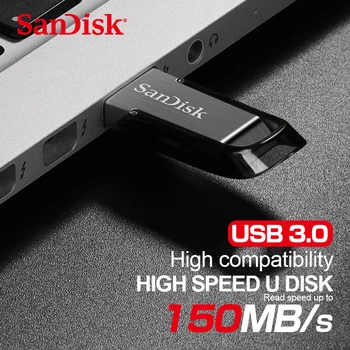 Originaal SanDisk CZ73 Ultra Elegantsi USB 3.0 Flash Drive 16GB, 32GB mälupulk 64GB 128GB Pen Drive Ketta Pendrive PC