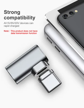 86W Magnet-Liides 4.3 USB-C Adapter, Tüüp C Kaar Adapter Converter Kiire Laadija Kaabel Xiaomi Samsung S9 S10 Pluss iPad