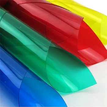 0,3 Mm Paksus 10 Värvi PVC Läbipaistev Leht ABS Värvikas Lehe Suurus 29.8*21.1 Tolline Kõrge Kvaliteedi Mudel Hoone Komplektid