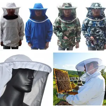 Puuvillane Kapuutsiga Mesindus Sobiks Loor, Müts, Jope Kaitsva Coverall Keha Katavad Mesinikud Kostüüm apicultura Seadmed
