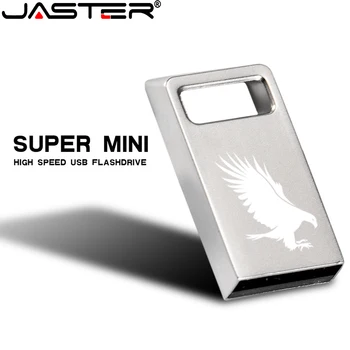 JASTER USB flash drive Metallist USB 2.0 Ruudukujuline auk Mini Silver 4GB 8GB 16GB 32GB 64GB Hõbe risttahuka usb micro flash drive metallist
