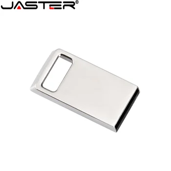 JASTER USB flash drive Metallist USB 2.0 Ruudukujuline auk Mini Silver 4GB 8GB 16GB 32GB 64GB Hõbe risttahuka usb micro flash drive metallist