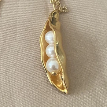 Magevee pärl Herned ripats kaelakee naistele luksuslik disainer ainulaadne kaelakee, kulla ebatavaline ehted