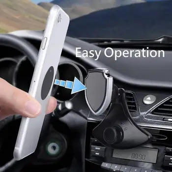 Hot Müük 60%Auto Kinnitus Klamber sisustuselemendid 360 Kraadise Pöörde Auto CD-Pesa Mobiilne Telefon Mount Seista Magnet Omanik