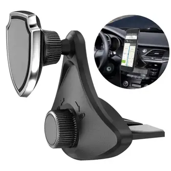 Hot Müük 60%Auto Kinnitus Klamber sisustuselemendid 360 Kraadise Pöörde Auto CD-Pesa Mobiilne Telefon Mount Seista Magnet Omanik