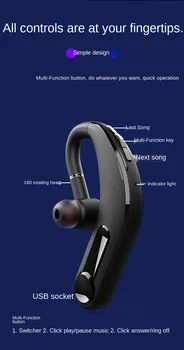 Juhtmeta Peakomplekti TWS 5.0 Bluetooth Kõrvaklapid Sport Earbuds Kõrvaklapid Äri-Peakomplekt koos Mikrofoniga IPhone Xiaomi Samsung, Huawei