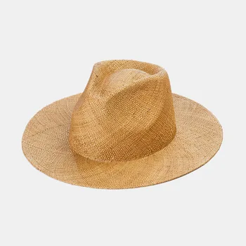 Panama Müts Summer Sun Mütsid Naistele Mees Beach Õled Müts Meestele UV Kaitse ühise Põllumajanduspoliitika chapeau femme 2021