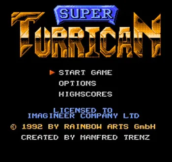 Super Turrican (E) 60 Sõrmed 8 Bitine Mängu Kaart