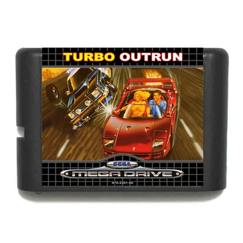 Turbo Jooksma 16 bit MD Mäng Kaardi Jaoks Sega Mega Drive Jaoks Genesis