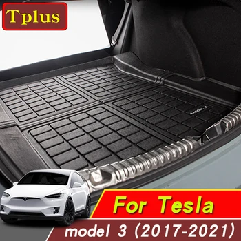 Mudel 3 2021 Pagasiruumi Matt, Auto Tarvikud TPE Kaitsva Matid Tesla Model 3 Pagasiruumi Matid Sahtel Põranda Matt 2017 - 2021 Model3 LOGO