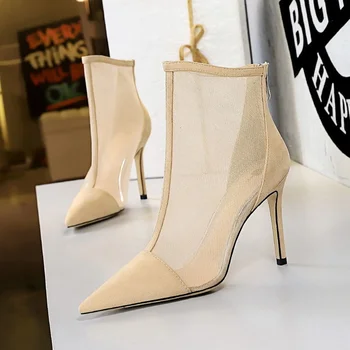 Elegantne Mugavad Kõrge kontsaga Naise Kõrged Kontsad Sandalias Naiste kingad Kvaliteedi Peep Varba Naiste Saapad, Sandaalid A412