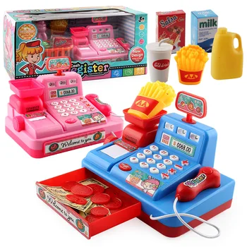 Elektroonilise Mini Simuleeritud Supermarketi Kassas, Komplektid, Mänguasjad, Lapsed Kassasse Counter Teeselda Rolli Mängida Kassapidaja Tüdruk Mänguasi