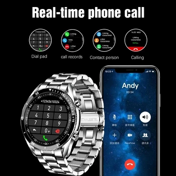 LIGE 2021 Uus Bluetooth Telefoni Smart Watch Meeste Spordi Fitness Vaata Tervis Tracker Ilm Ekraan Veekindel smartwatch Naised