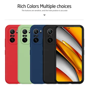 Värvikas Vedel Silikoon Puhul Xiaomi Poco F3 X3 Pro M3 Pocophone Pocco F M X 3 NFC-Telefoni Kate Kaamera Raam Põrutuskindel Coque