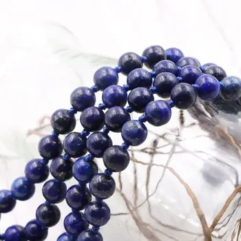 Lihtne Sinine Helmed Pikk Kaelakee Loomulik Lapis Lazuli Kivi Ehted Naistele Keti Femme Avaldus Kaelakeed 36
