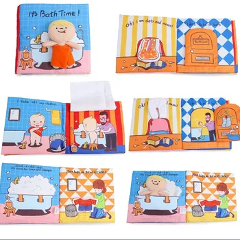 Beebi Raamat Pehme Riie Raamatute Väikelapse Vastsündinu Varase Õppe Arendada Cognize Lugemise Puzzle Raamat Mänguasjad Imiku Vaikne Raamat Lastele