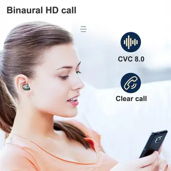 TWS 5.0 Bluetooth Kõrvaklapid 1500mAh Aku Kasti Juhtmeta Peakomplekti Sport Veekindel Earbuds Kõrvaklapid Mikrofoniga