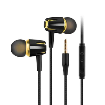 Uus Subwoofer Stereo, Bass Kõrvaklapid, In-Ear 3.5 MM Juhtmega Kõrvaklapid HIFI Earbud Kuular Koos MIC Xiaomi Samsung Huawei Telefonid