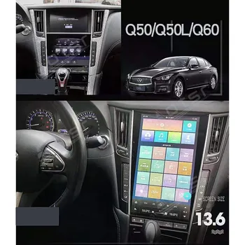 PX6 Auto Raadio GPS Navigatsiooni Infiniti Q50 Q50L Q60S 2013 - 2019 Android Audio Mms Carplay Video Mängija Auto Stereo HD